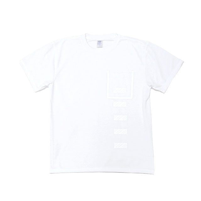 TIRED ストライプ ポケットTシャツ / Mサイズ