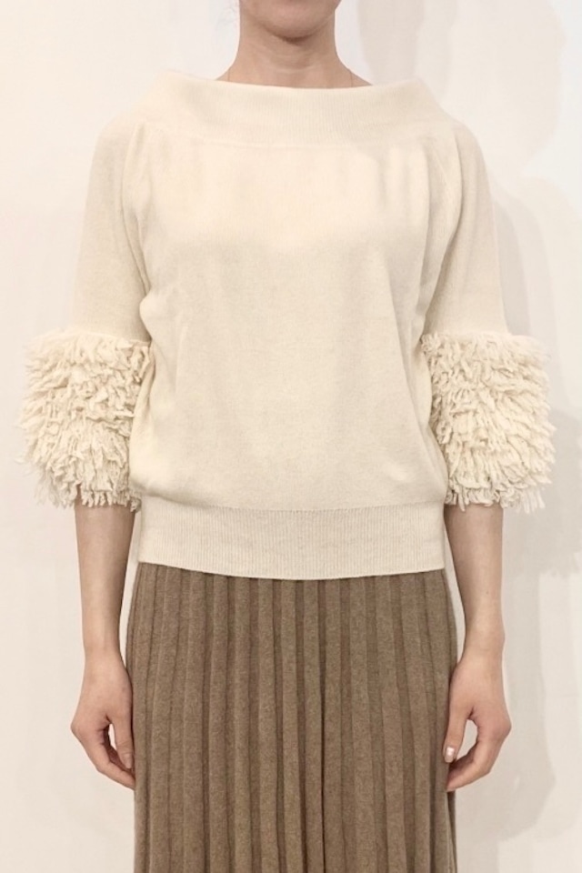 Fur Sleeve Pull Over