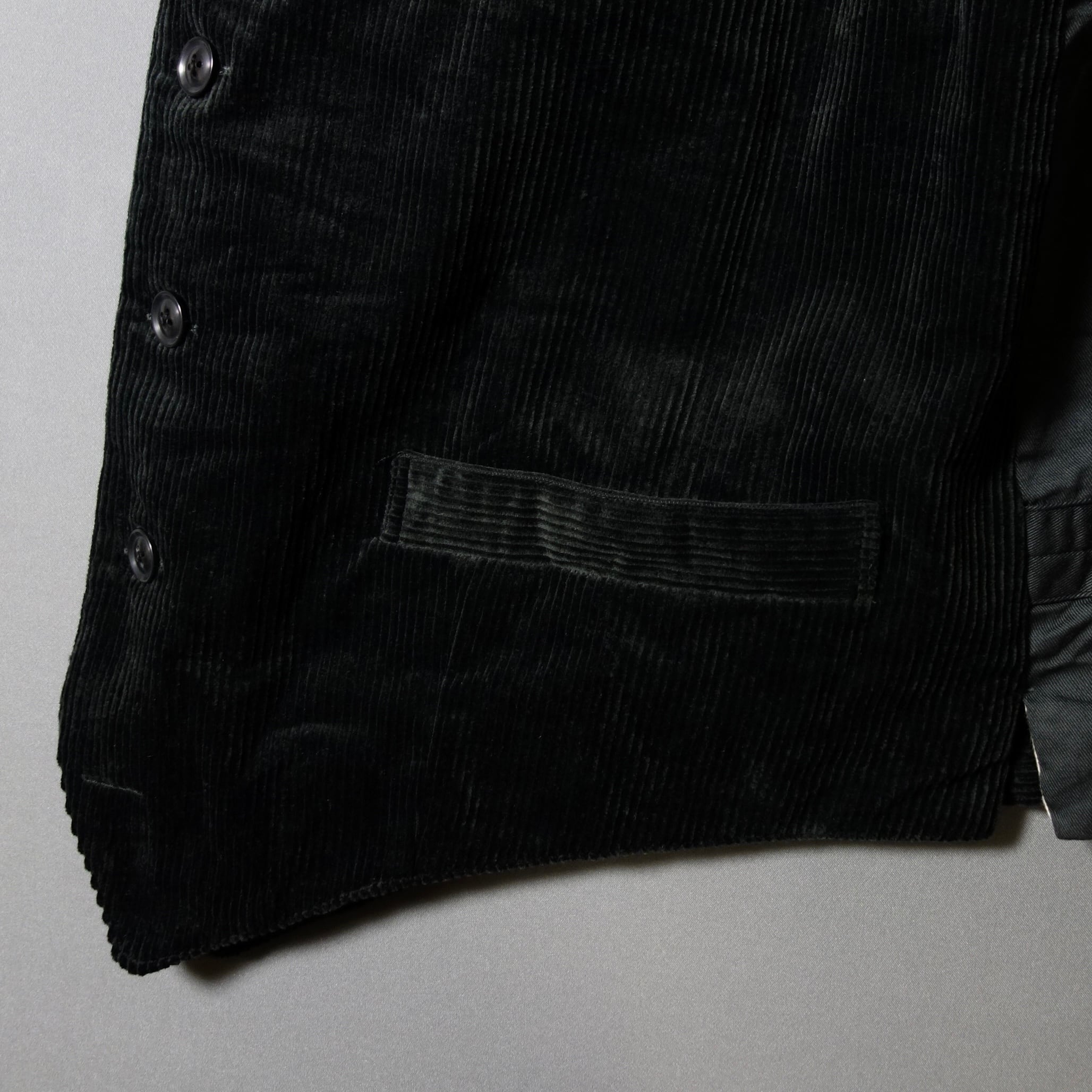 classic farmers corduroy vest 2026 / black