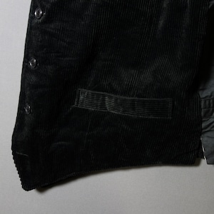 classic farmers corduroy vest 2026 / black
