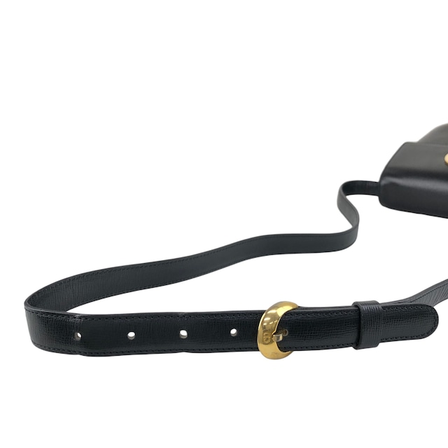 Christian Dior クリスチャン ディオール ショルダーバッグ ブラック ターンロック レザー ミニバッグ vintage ヴィンテージ オールド rz2umb