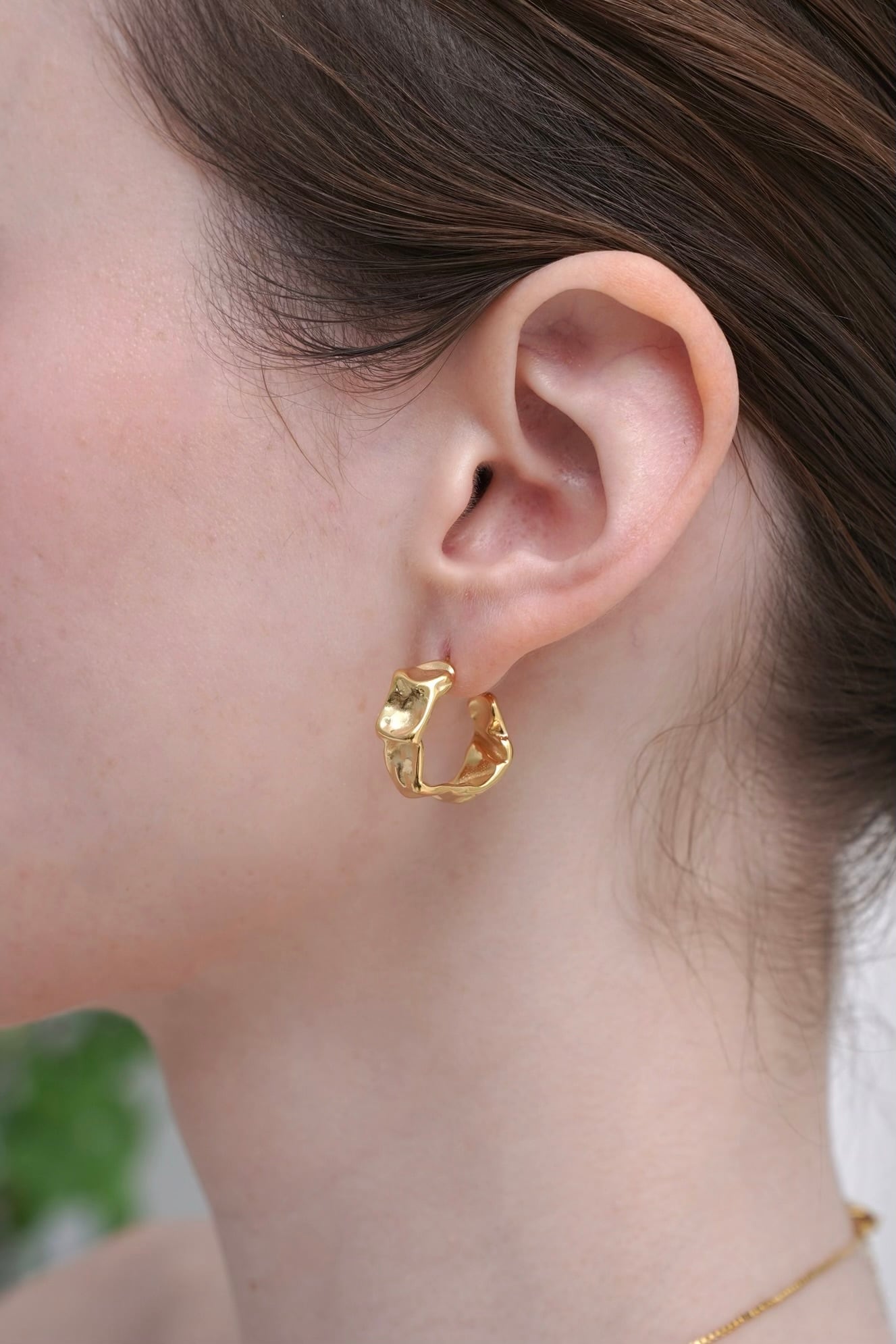 316L Smooth C hoop pierce［GOLD］#p141 | CELINA