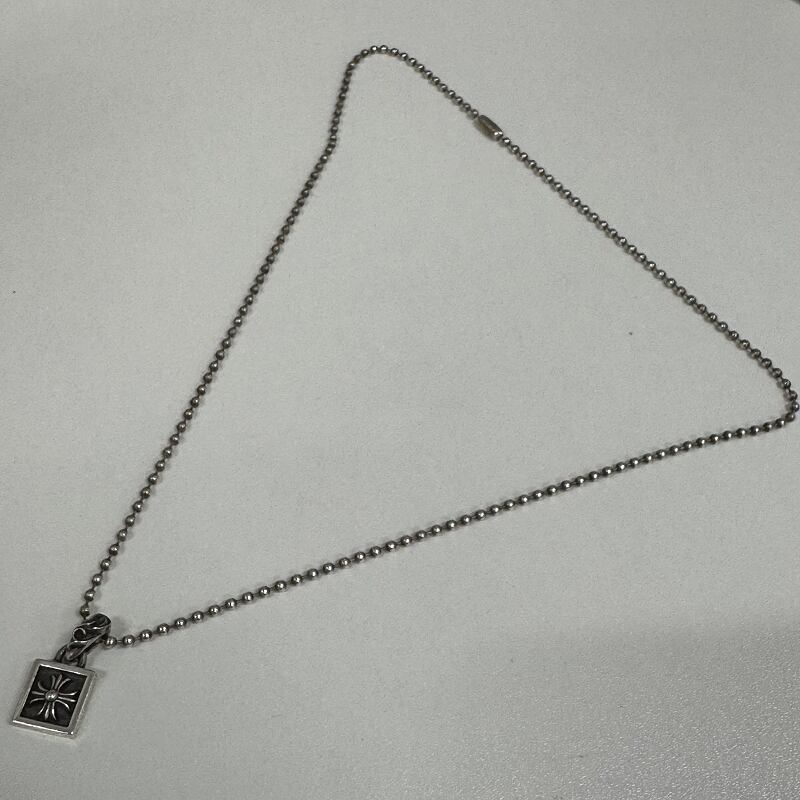 クロムハーツ　フレームドCHプラスチャーム　（純正シルバーボールチェーン付） クロムハーツ フレームドCHプラス チャーム シルバー純正ボール