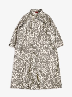 チャイナカラーワンピース【大菊グレー】