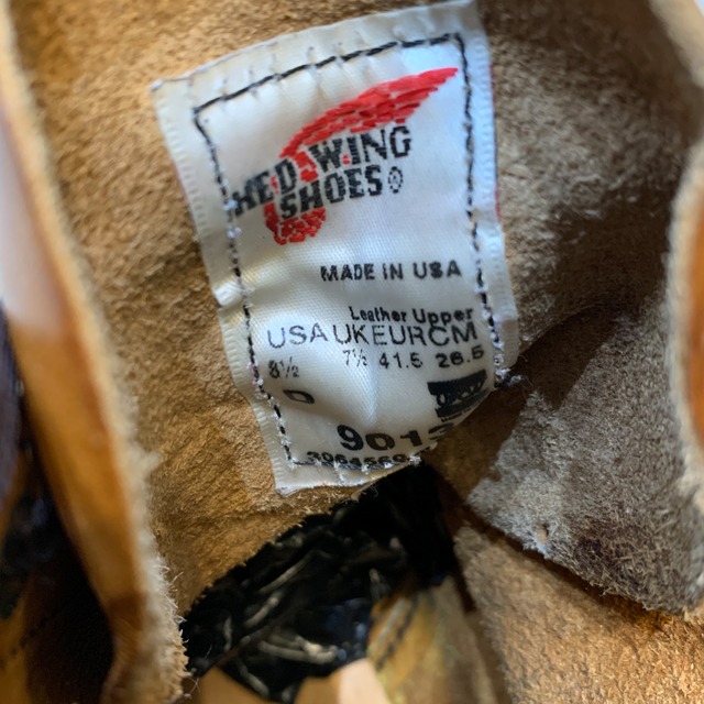 USA製　REDWING 9013 ベックマン　ワークブーツ　茶　26.5