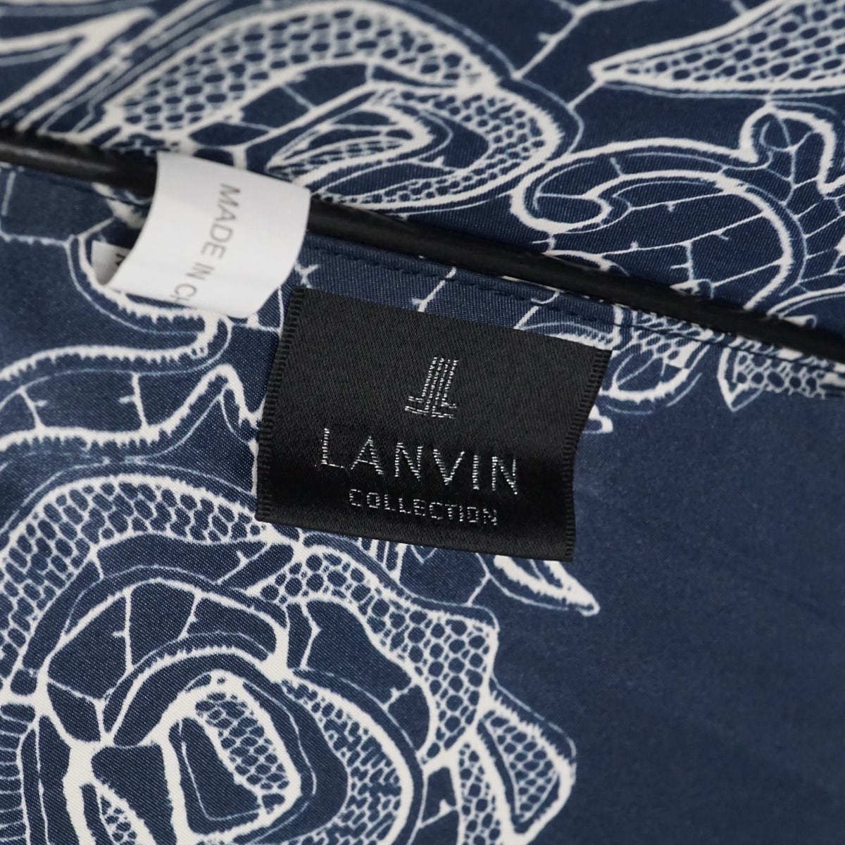 耐風傘 LANVIN COLLECTION ランバンコレクション USED美品 ネイビー