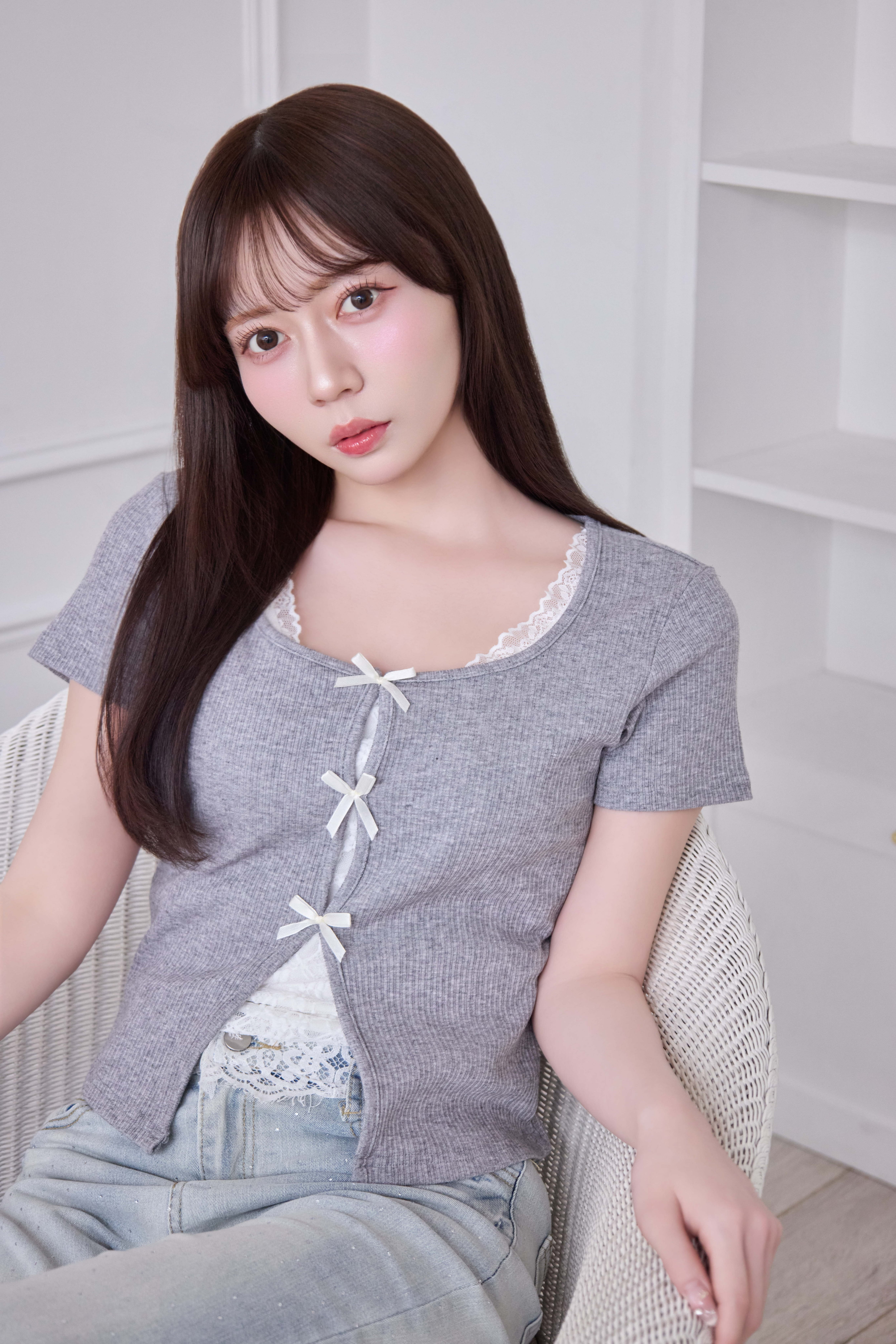 lace layered ribbon tops | Désir et Raison