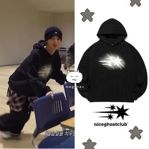 ★TWS ハンジン 着用!!【NICEGHOSTCLUB】WIDE STRING DENIM PANTS BLUE