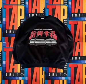 TOMATO&POTATO 「FRESH&HAPPINESS aka 新鮮幸福」 CREWNECK SWEAT BLACK