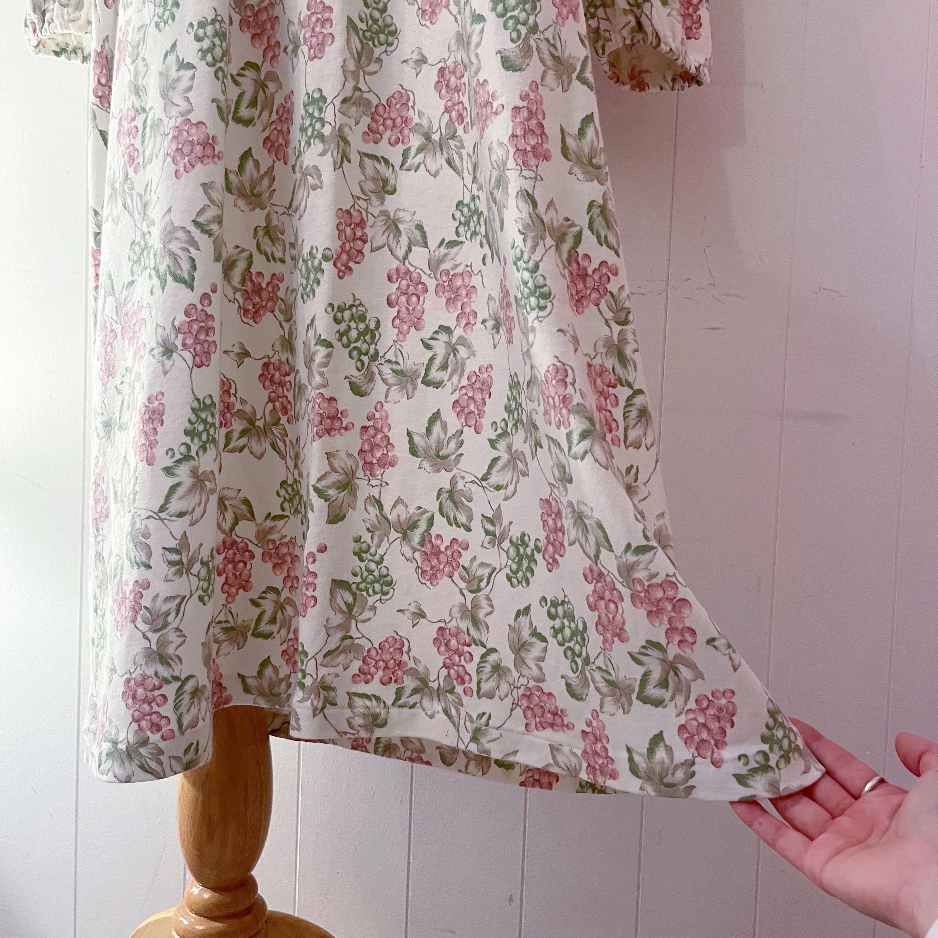 grape leaf neglige one-piece