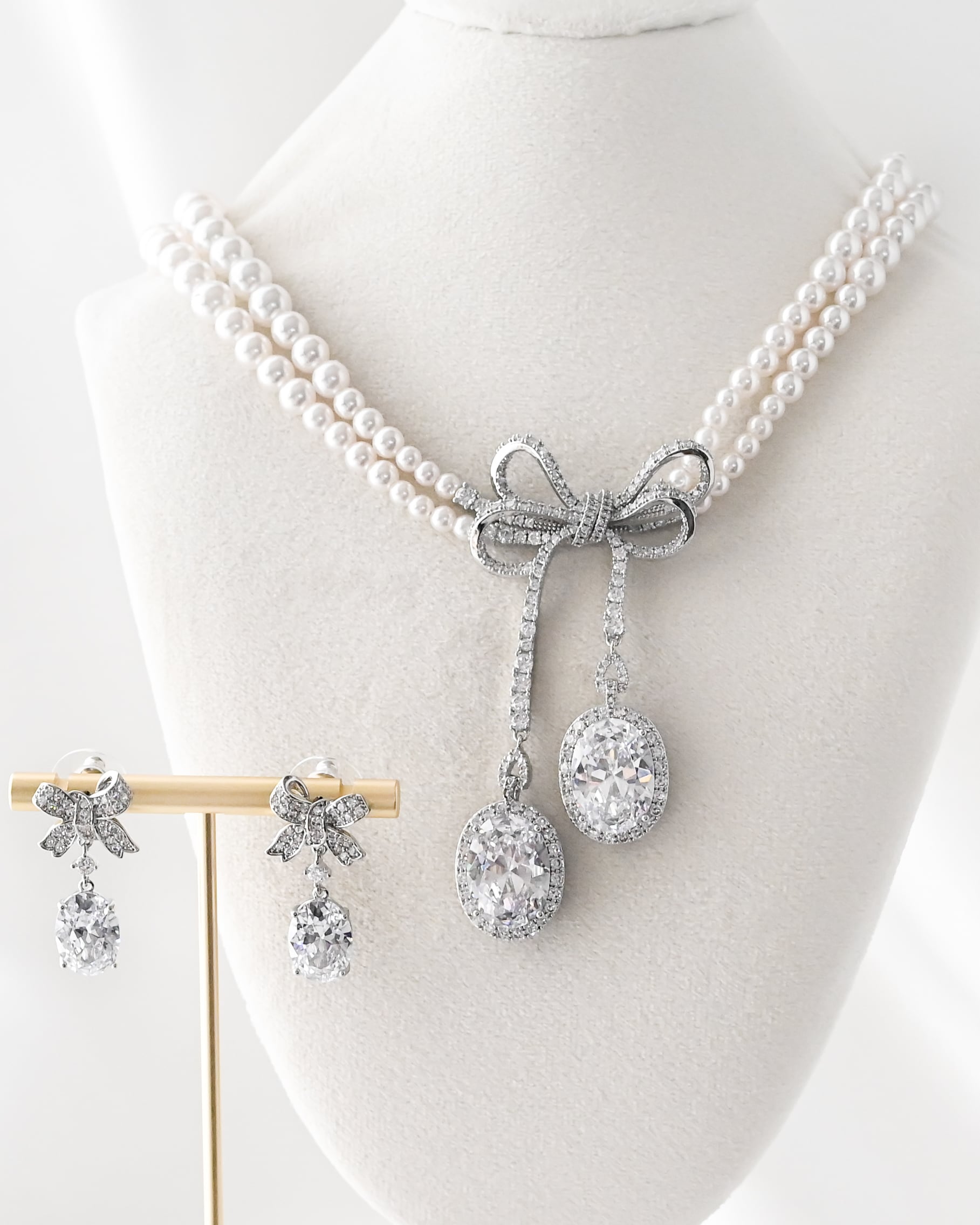 ネックレス/ピアス(イヤリング)セット | ブライダルアクセサリー