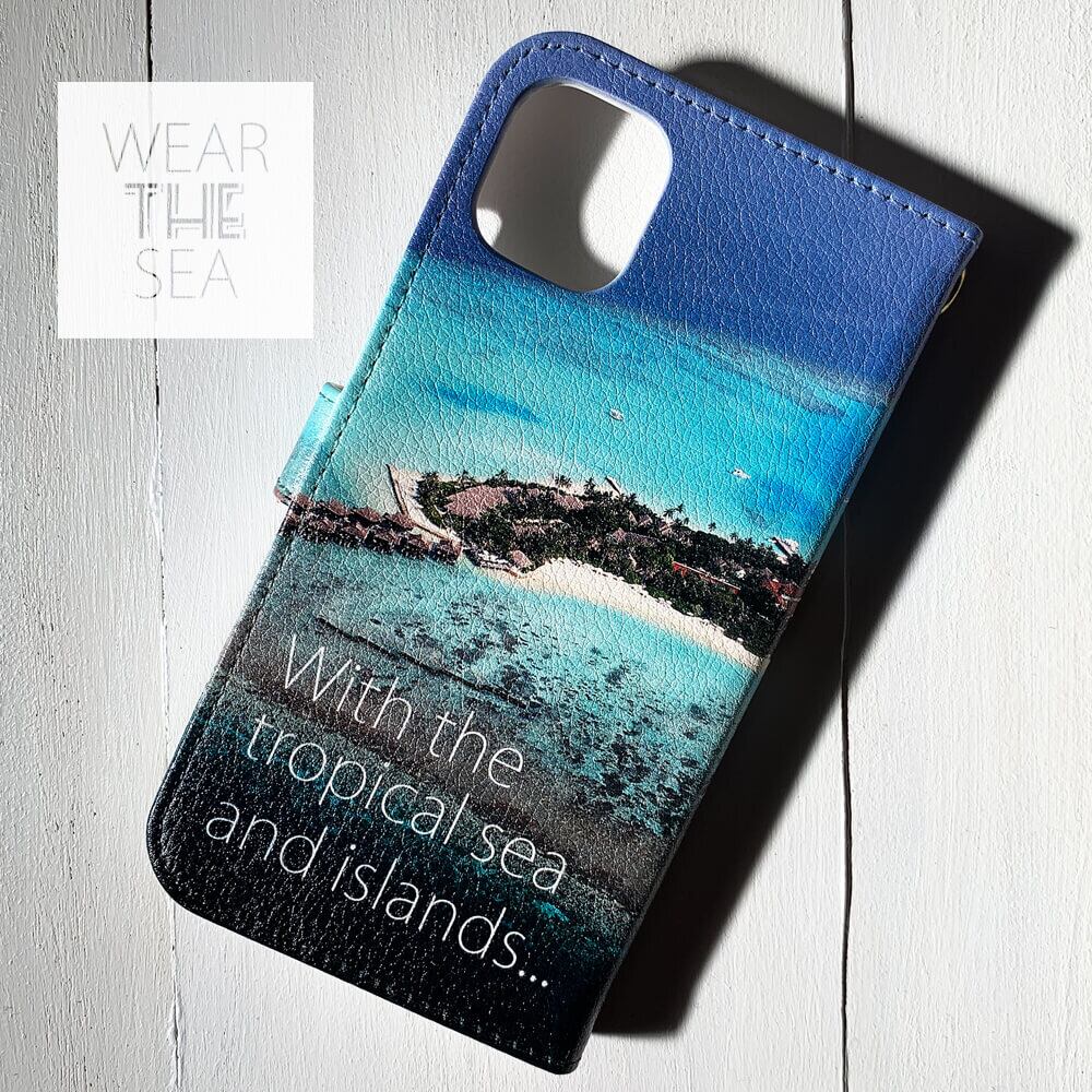 南国の海 モルディブiphone手帳型スマホケース N54 Wear The Sea 西海岸サーフスタイルコンセプトストア