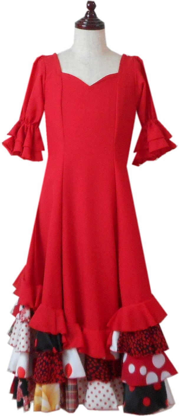 フラメンコ衣装 スペイン製ジュニアワンピース | アトリエ貴美恵