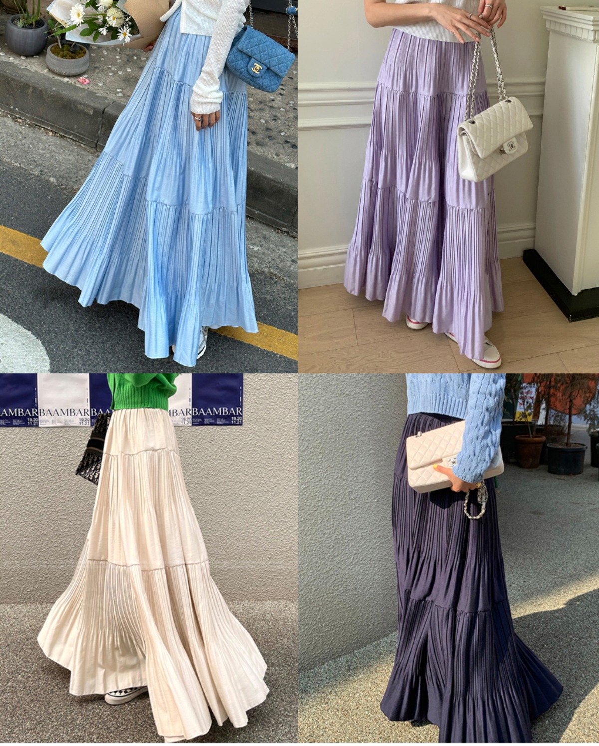 カネコイサオ　ティアードスカート　パープル カネコイサオ ロングスカート 花柄 フレア 総柄 ティアード パープル系