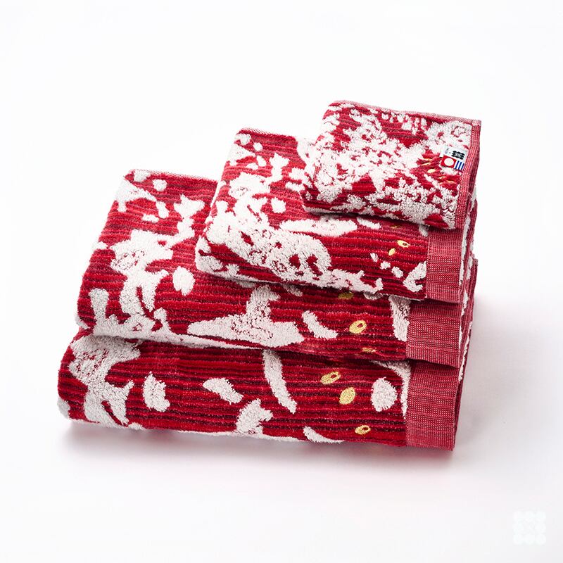 タオル+バス用品 HLT Cherry Pattern Face Towel Set 5th Anniversary Original Items