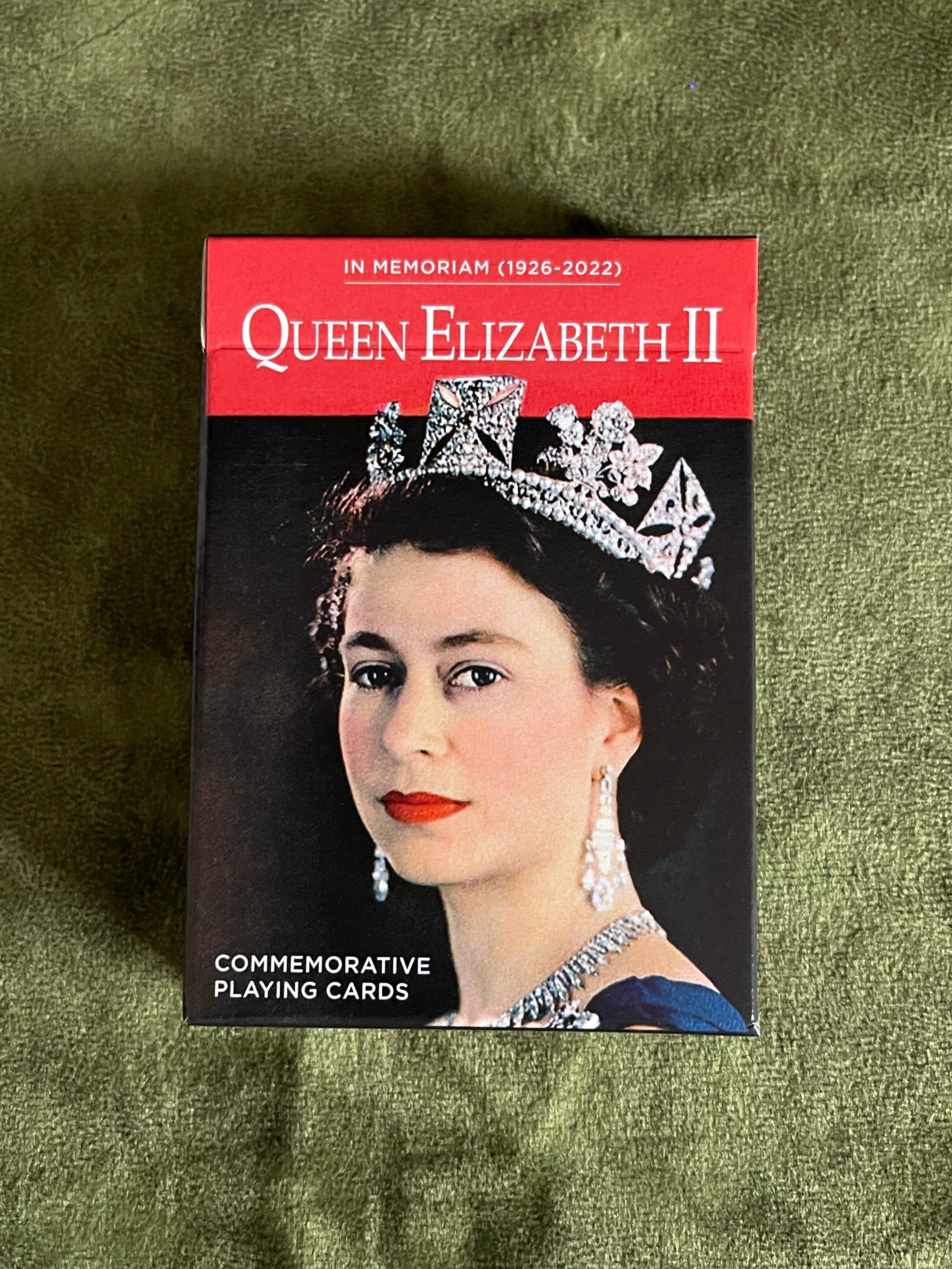 再入荷！エリザベス女王　Playing　イギリス製｜Merry　記念トランプ　Cards　Her　Majesty　Queen　Unbirthday