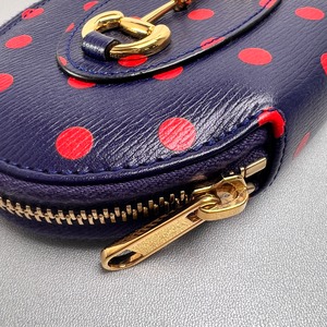 GUCCI グッチ ホースビット コインケース 小銭入れ、コインケース 紺 A-14169