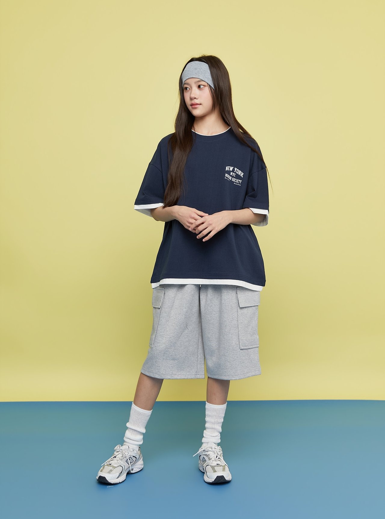[SEVENTEEN] New York layered tee shirt / [세븐틴] 뉴욕레이어드티셔츠