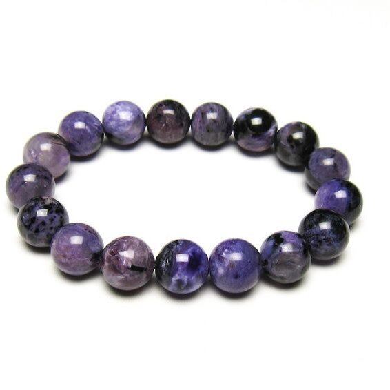 チャロアイト ブレスレット 12mm 一点物 メール便可 111-49267