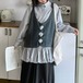 フロントクロス ニットベスト ・12538