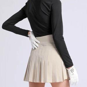 プリーツスカート　ミニ丈　インナーパンツ付き　おしゃれ