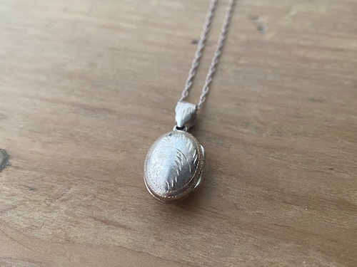Silver locket necklace