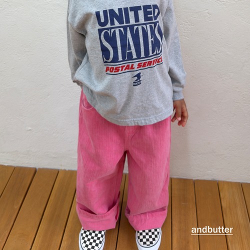 《予約10％OFF 》スラブピグメントパンツ・ANDBUTTER