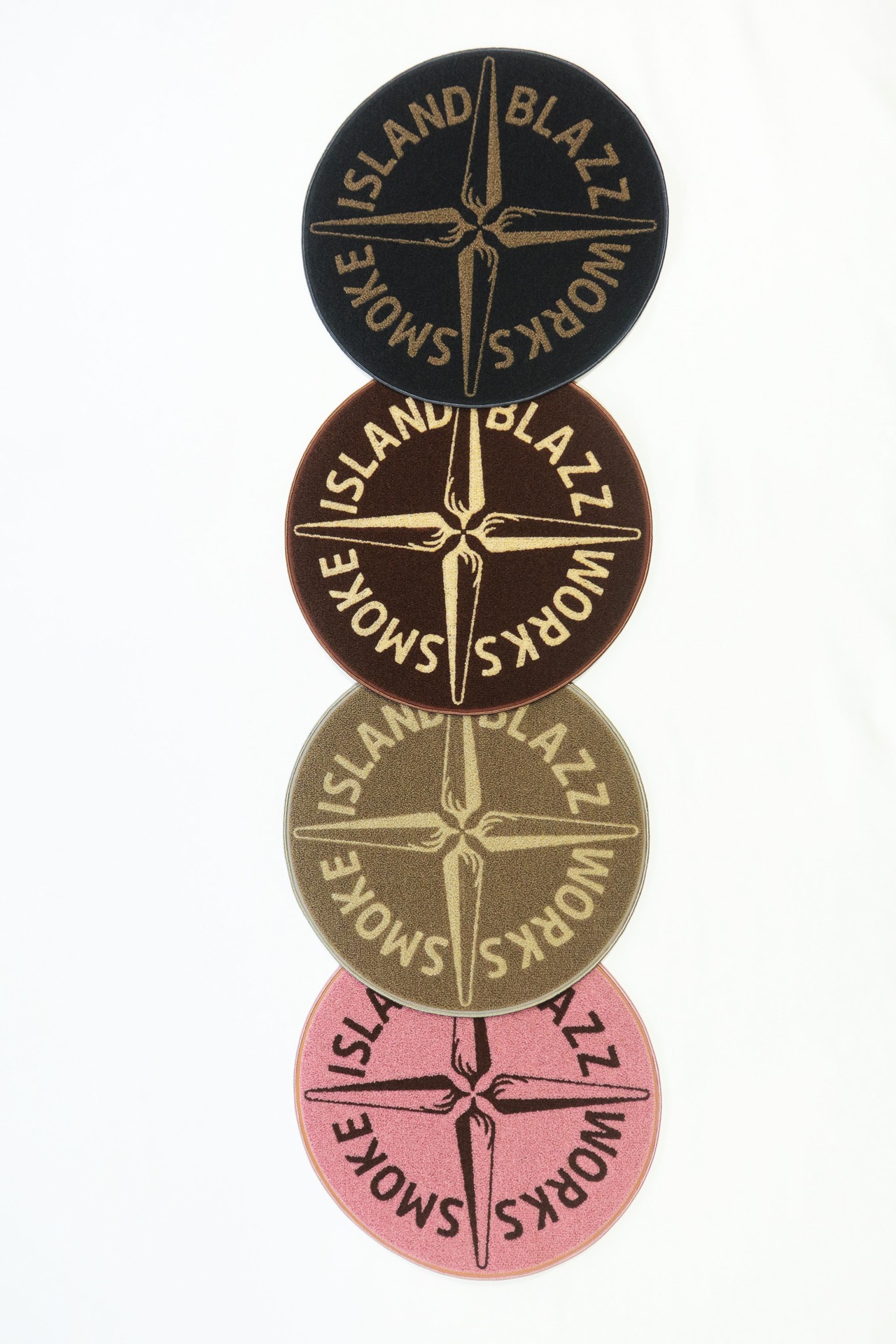 SMOKE ISLAND INTERIOR MAT [PINKxBROWN]