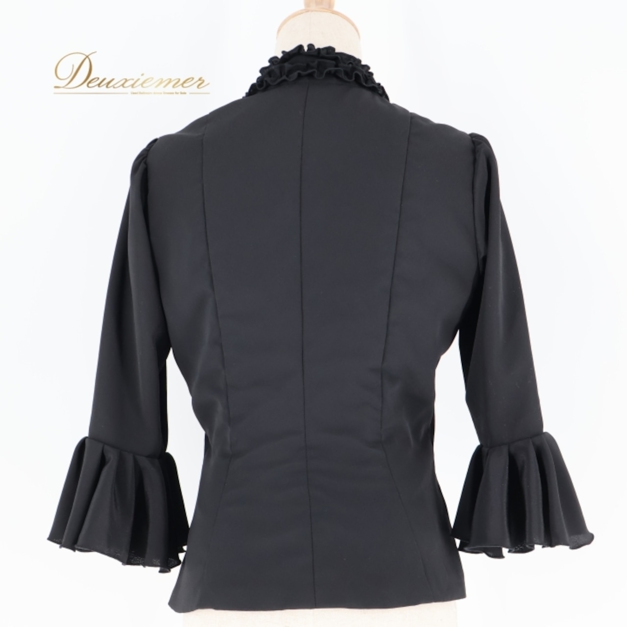 フラメンコ 衣装 エルモサイベリア HERMOSA IBERIA トップス ブラウス 黒 無地 フリル ボランテ ダンス パーティ 発表会 練習 レッスン ブラック系 フリルブラウス おしゃれ 衣装発表 黒トップス ステージ衣装 フラメンコダンス エレガント フェミニン