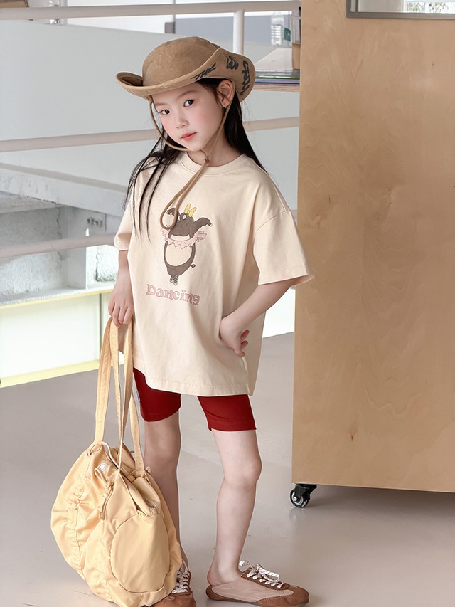 【KID】アニマルグラフィックコットン半袖Tシャツ - 19