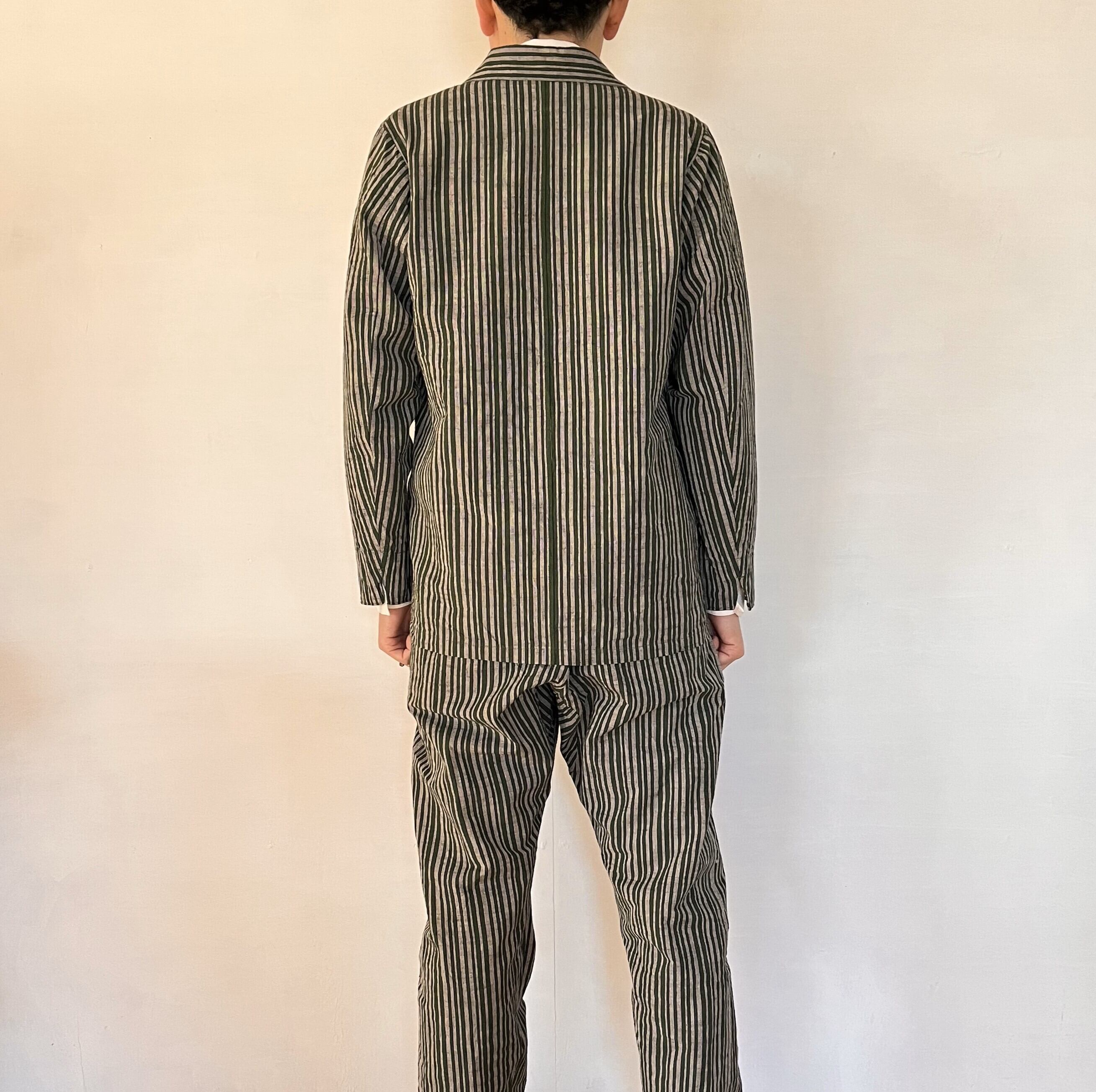 UNISEX 会津木綿ジャケット 縞 | gracola