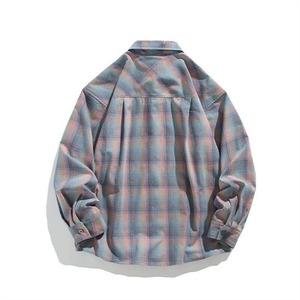 【UNISEX】 Colorful Plaid Casual Shirt / ユニセックス カラフル チェック カジュアル シャツ