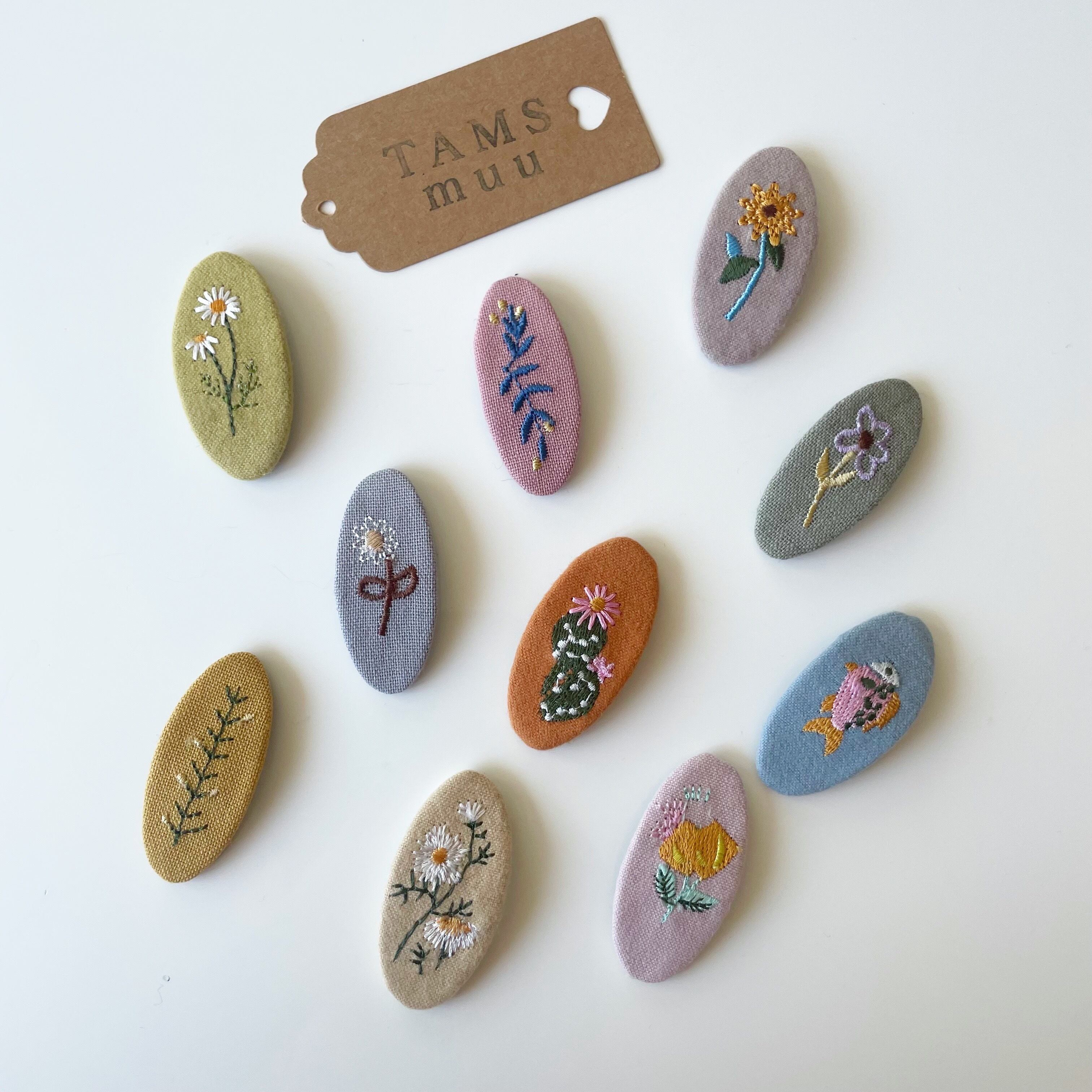 ヘアピンセット 刺繍 ✳︎13