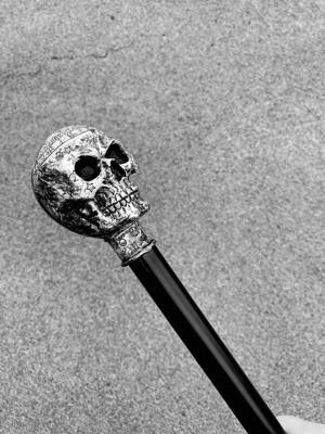 13439　アストロロジー(占星術の頭蓋骨)スカル ステッキ Astrology Skull Walking Cane 頭蓋骨・置物・蝋燭・スカル・骸骨
