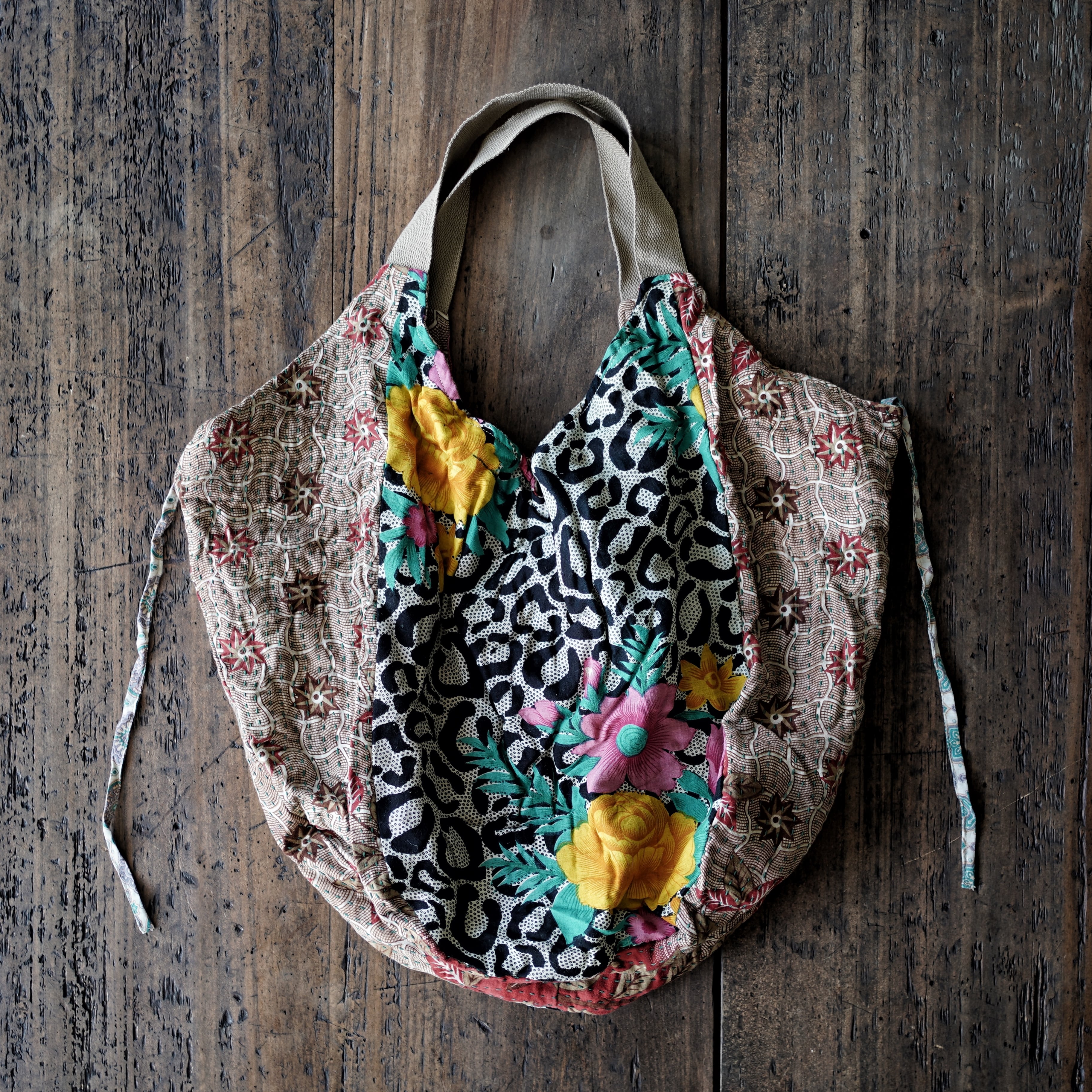 リサイクルサリービッグショルダーバッグ/People Tree