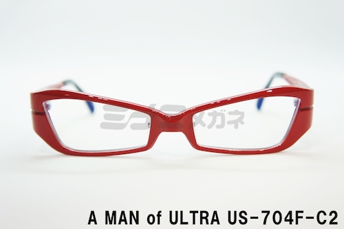 A MAN of ULTRA×BLACK ICE US-704F-C2 メガネ 円谷プロ ウルトラマン 眼鏡 フレーム アイスラッガー コラボ ウルトラセブン 変身 ブルーライトカット 限定商品