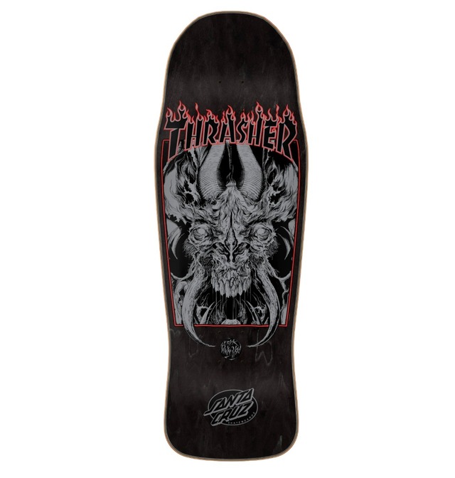 Thrasher Winkowski Primeval Santa Cruz Shaped Skateboard Deck 10.34