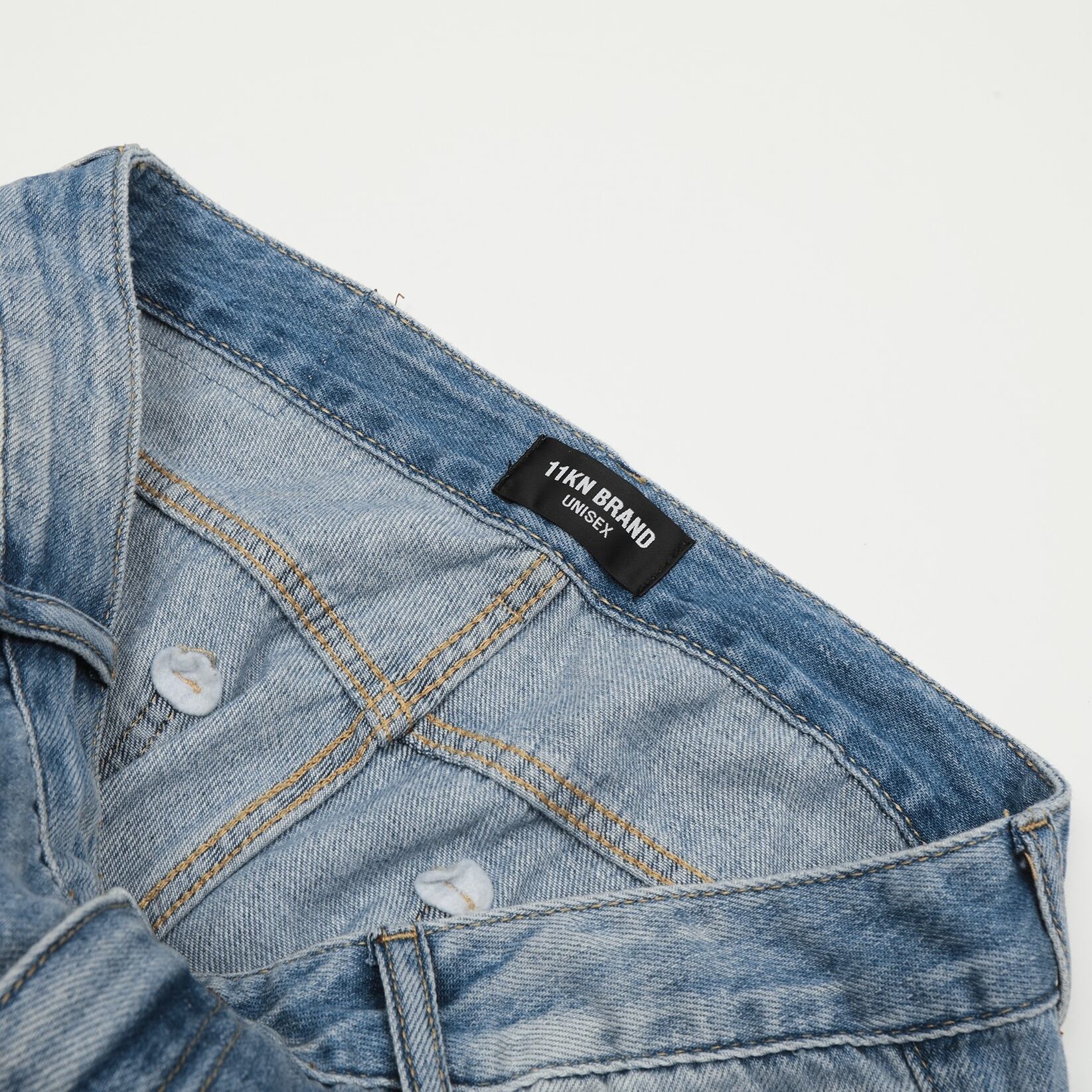00s Archive White Denim opium swag ホワイト