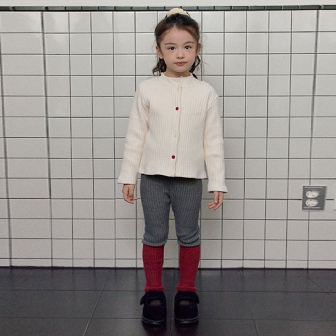 ロア / ROA / 配色レギンス / 韓国子供服 / キッズ / 26winter〖取寄〗*XXS~XL*