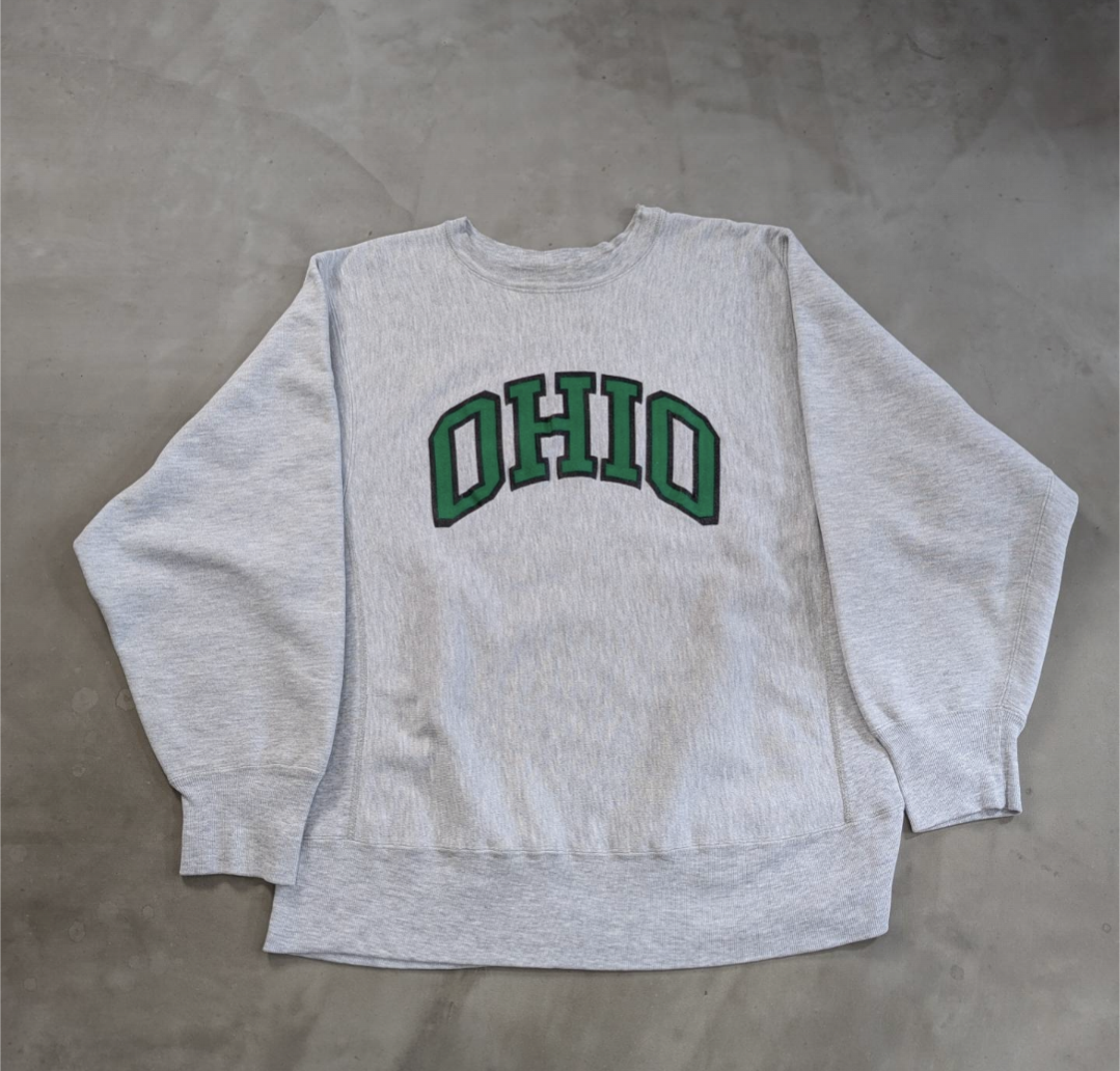 80s champion r/w " OHIO " sweat 小岩店