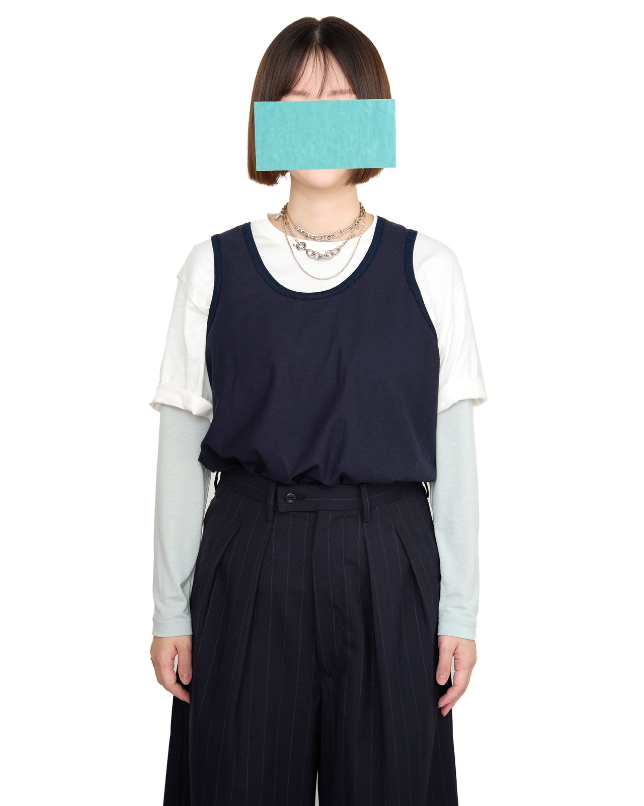 m's braque "TANK TOP〔NAVY jersey〕"