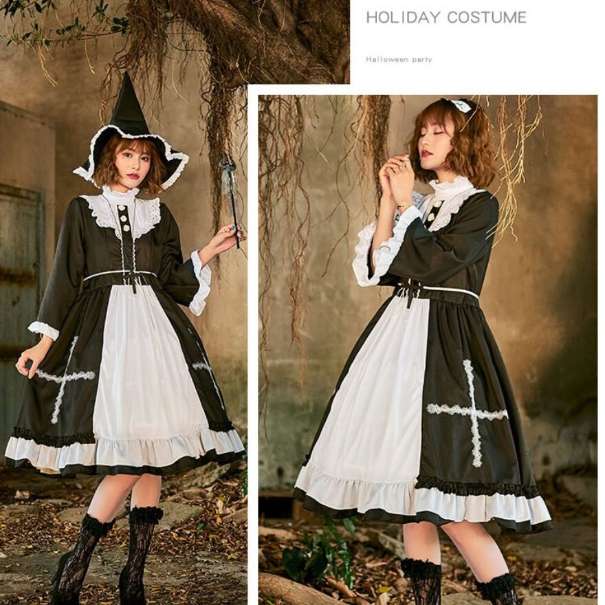 ワンピース ゴスロリ コスプレ ダークファッション 病みかわいい 原宿