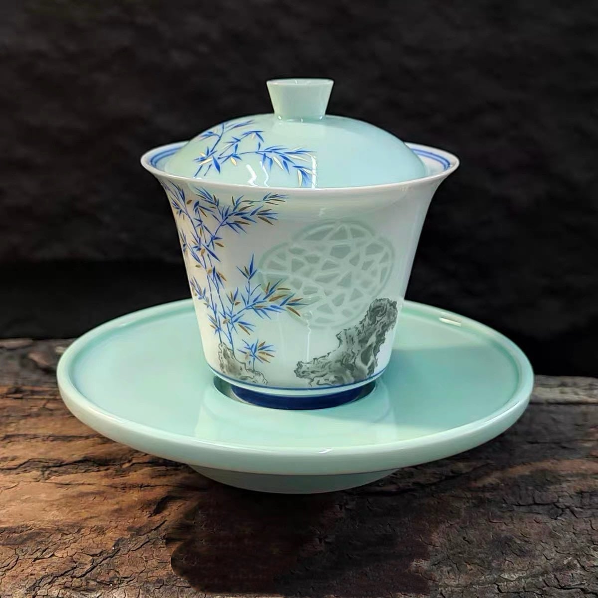 古伊万里 八角皿 椿文・瑞獣文 染付 Antique Ko-Imari Octagonal Dish