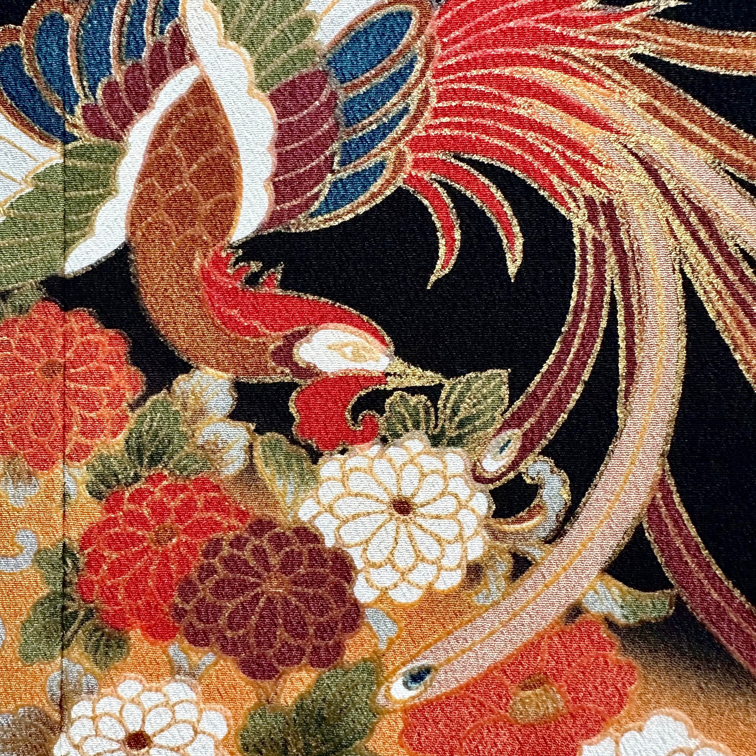 Kimono fabric panel 30×30cm 着物のファブリックパネル とりどりの