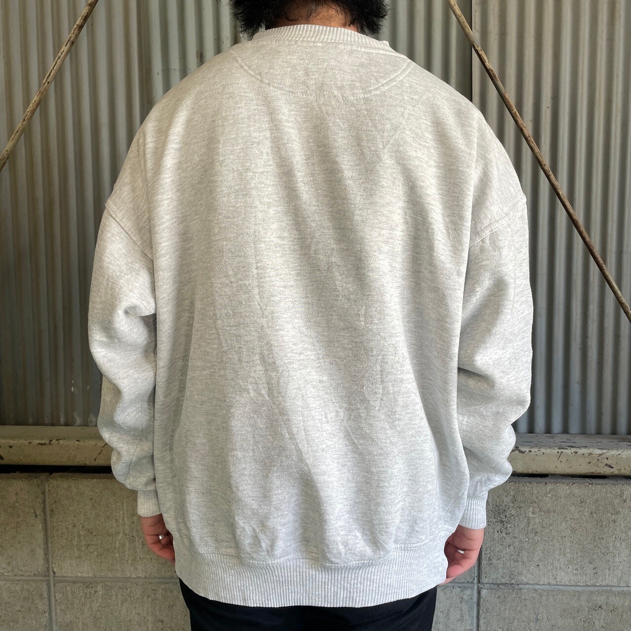90年代 CRABLE SPORTSWEAR カレッジロゴ ワッペン 刺繍 スウェット 