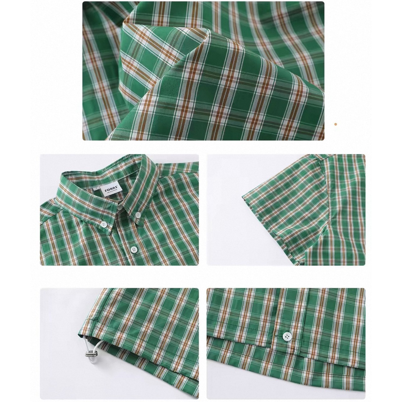Stripe open collar camp shirt 1455 - 14
