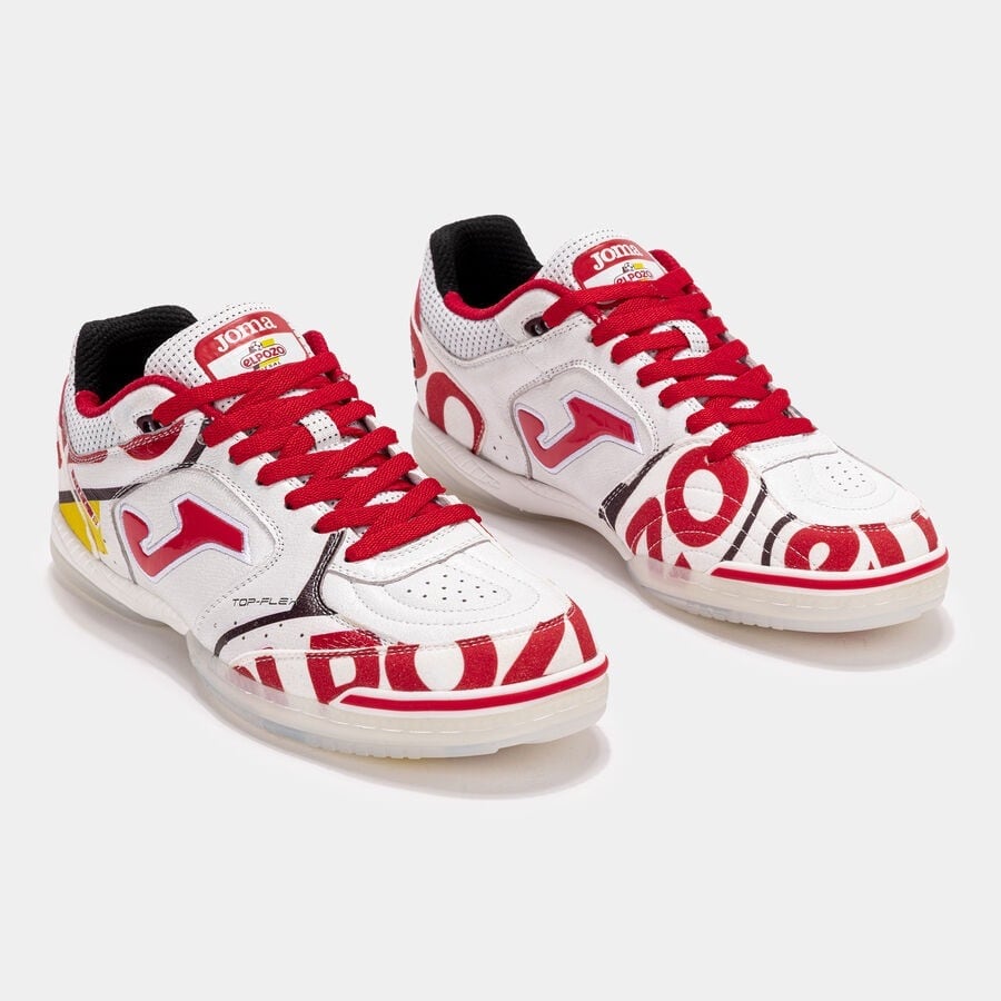 joma / TOP FLEX 2662 ELPOZO WHITE RED INDOOR【SPECIAL EDITION