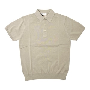 GIM(ジム)14G Sea Island Cotton Knit Polo/BEIGE