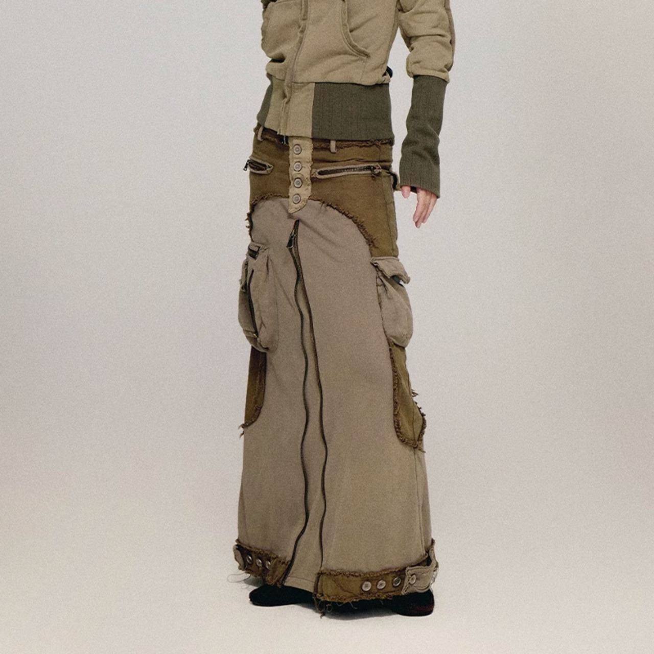 CONP 23AW Vintage Cargo Skirt | ziyangchen 