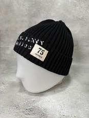 AVIREX / アヴィレックス SURPLUS STENCILPRINT COTTON KNITWATCH ニット帽 ワッチ ブラック